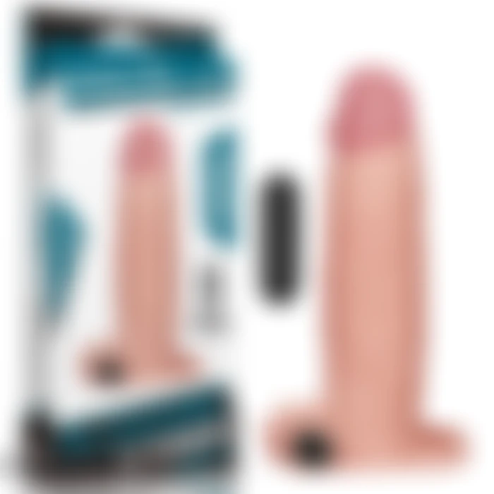 7.5 CM Dolgulu Gerçekçi Ten Doku Titreşimli Kalın Penis Kılıfı - Pleasure X-Tender - tdmarketim.com