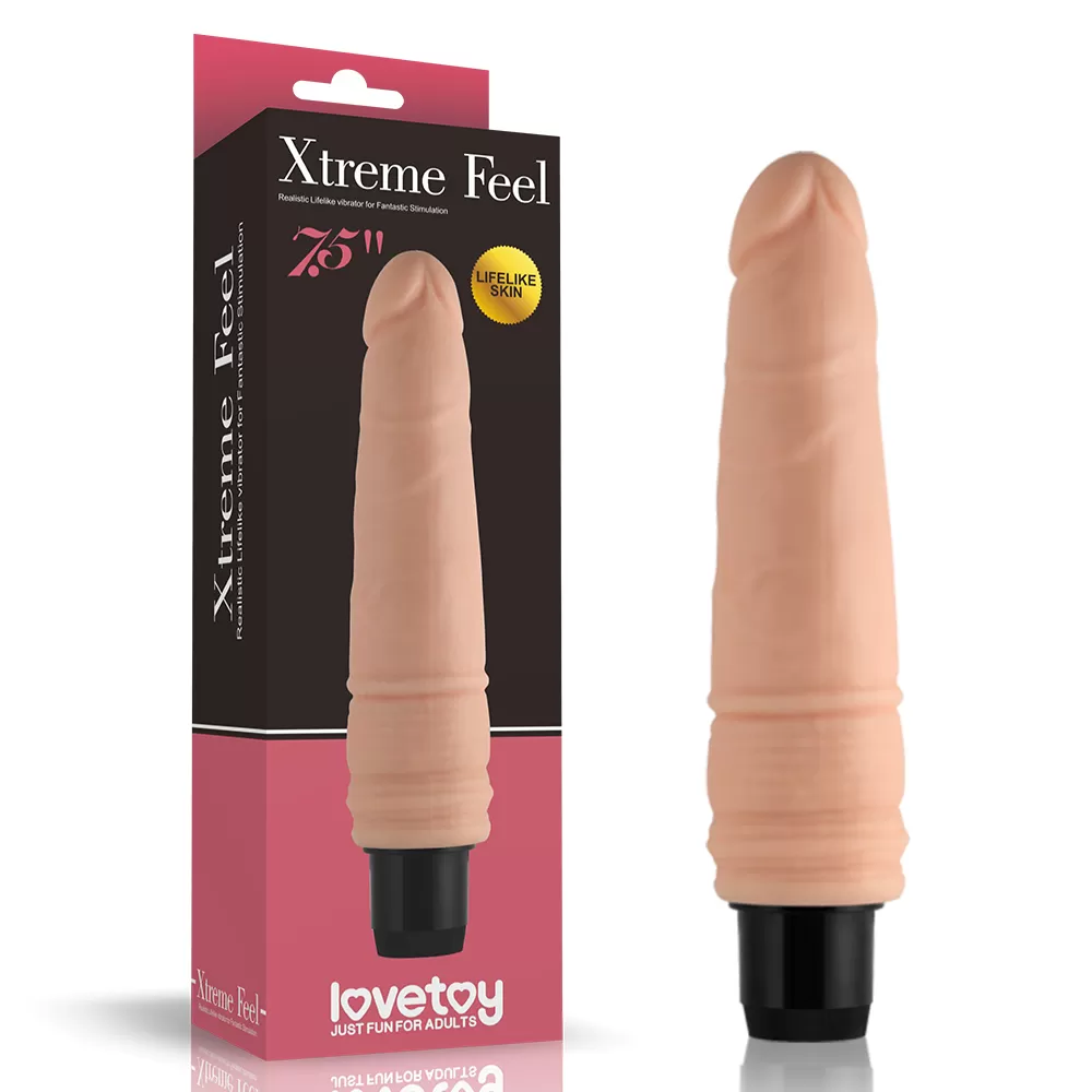 19 CM Cyberskin Classic Vibrator - Xtreme Feel - tdmarketim.com