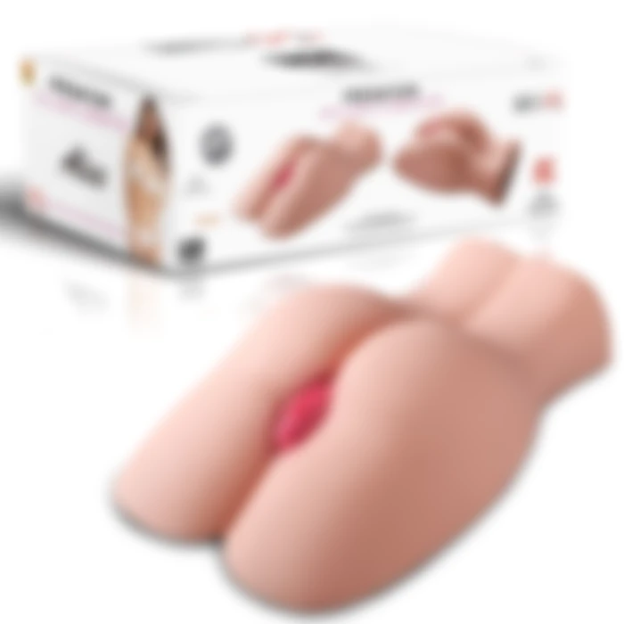 Premium Ass Masturbator Alice - Realistik Anal Vajinal 2 in 1 Titreşimli Suni Kalça Vajina - tdmarketim.com