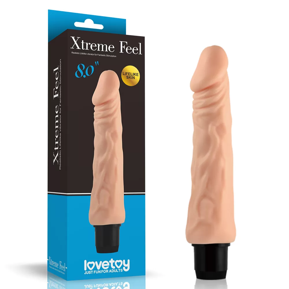 20 CM Cyberskin Classic Vibrator - Xtreme Feel - tdmarketim.com