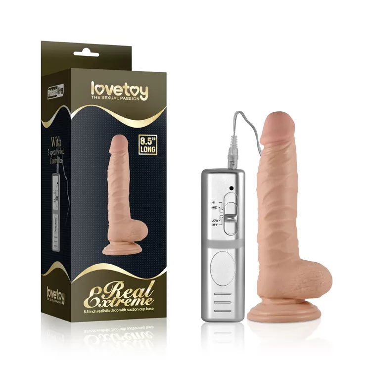 22 CM Titreşimli Realistik Penis - Real Extreme - tdmarketim.com