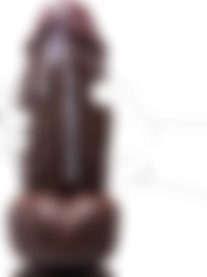 21 cm Güçlü Emme Tabanlı Zenci Dildo - TDMarket - tdmarketim.com