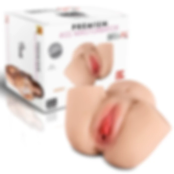 Premium Ass Masturbator Iva - Realistik Anal Vajinal 2 in 1 Titreşimli Suni Kalça Vajina - tdmarketim.com