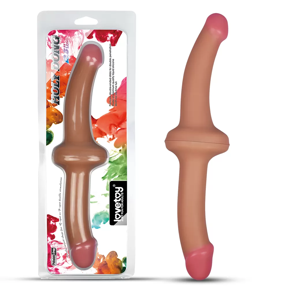 32 CM Ultra Yumuşak Esnek Çift Taraflı Realistik Dildo - Holy Dong Premium Silicone - tdmarketim.com