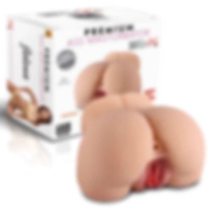 Premium Ass Masturbator Jelena - Realistik Anal Vajinal 2 in 1 Titreşimli Suni Kalça Vajina - tdmarketim.com