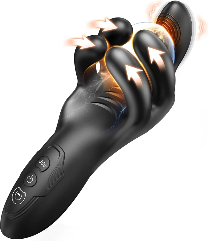 Pençe Şeklinde Penis Vibratörü - Erkekler İçin 10 Sıkıştırma ve 10 Titreşim Özellikli Mastürbatör - tdmarketim.com
