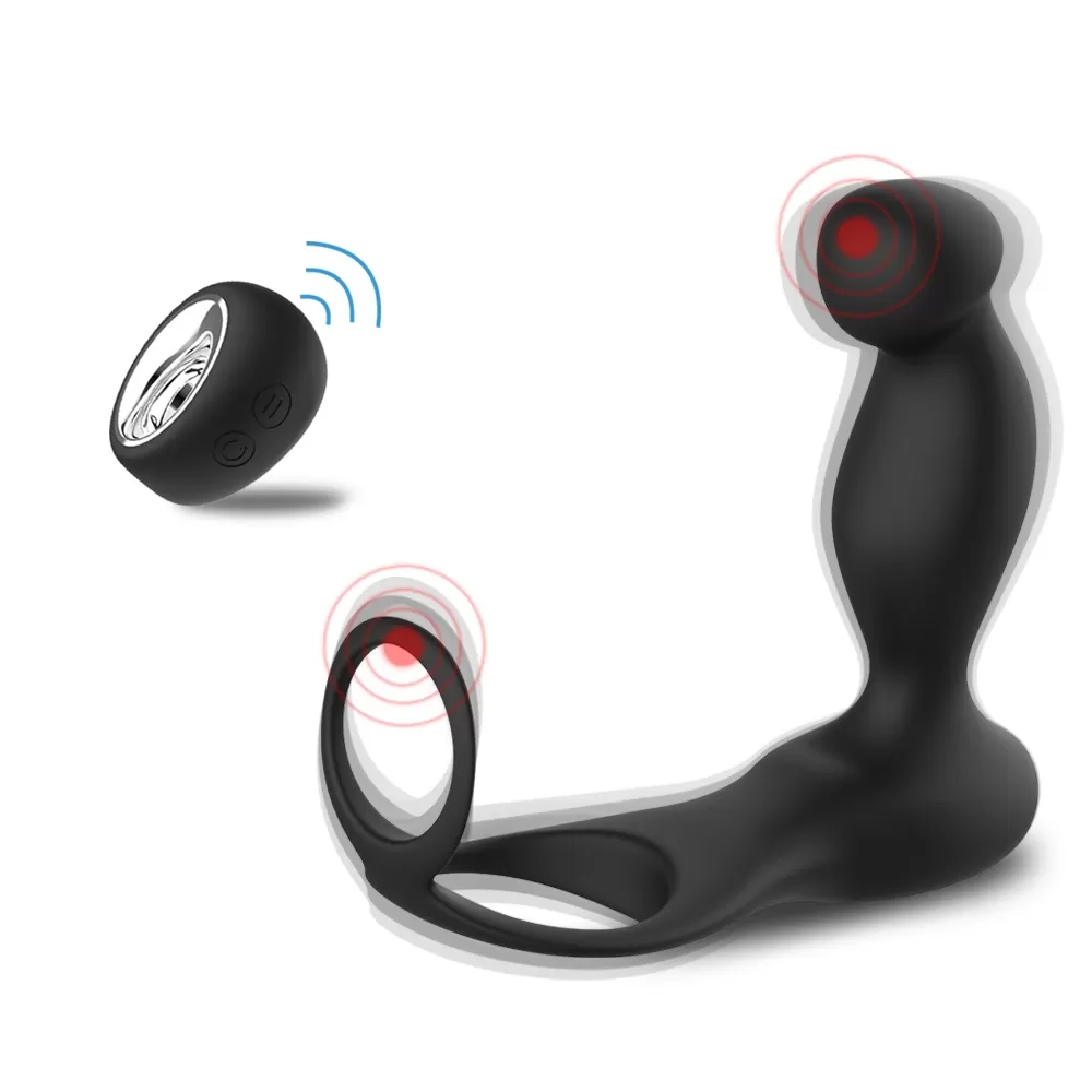 ABATE Kablosuz Kumandalı Testis ve Penis Halkalı Prostat Uyarıcı Vibratör - tdmarketim.com