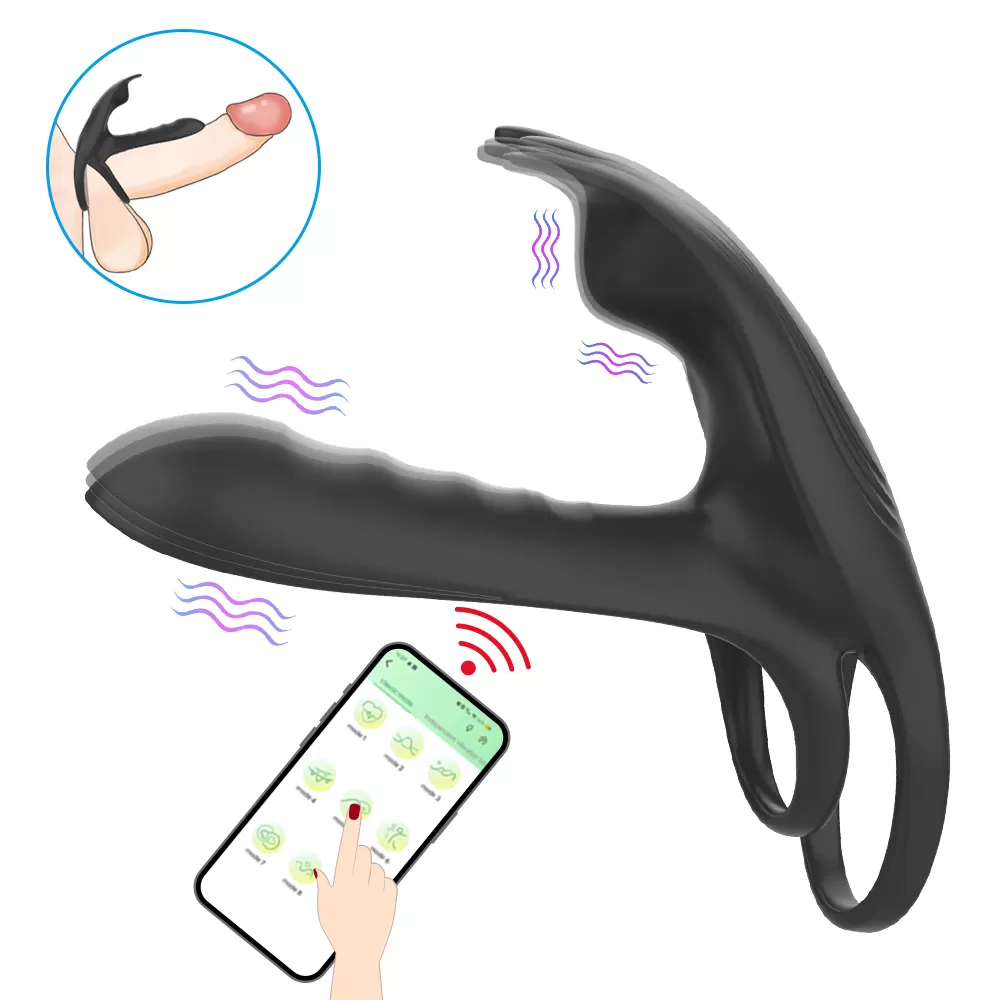 ALEX Telefon Kontrollü Klitoris ve G Spot Uyarıcı Testis ve Penis Halkası - tdmarketim.com