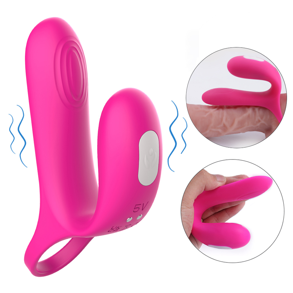 Asta Şarjlı Güçlü Titreşimli Su Geçirmez G Nokta ve Klitoris Uyarıcı Vibratör Penis Yüzüğü - tdmarketim.com