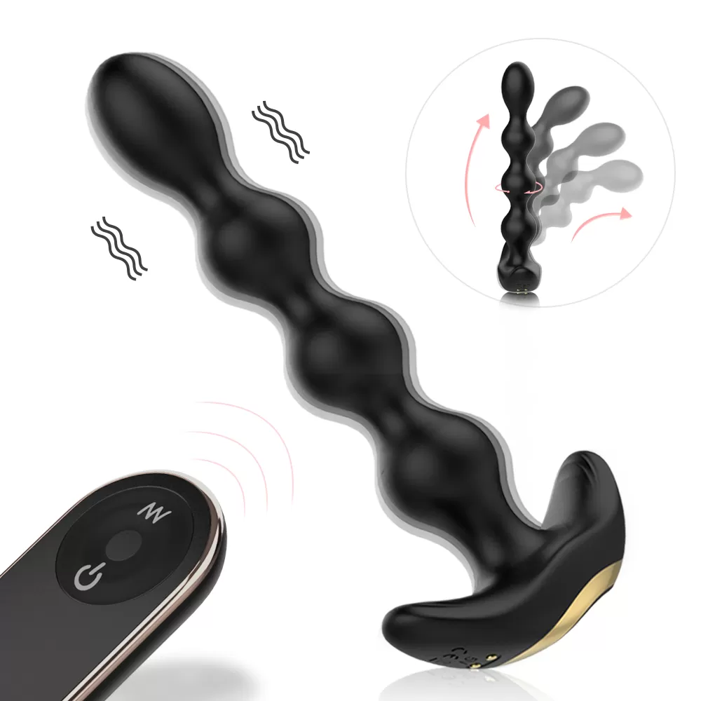 AUSTIN RCT Kablosuz Kumandalı 360° Bükülebilir Kıkırdaklı Anal Beads Vibratör - tdmarketim.com