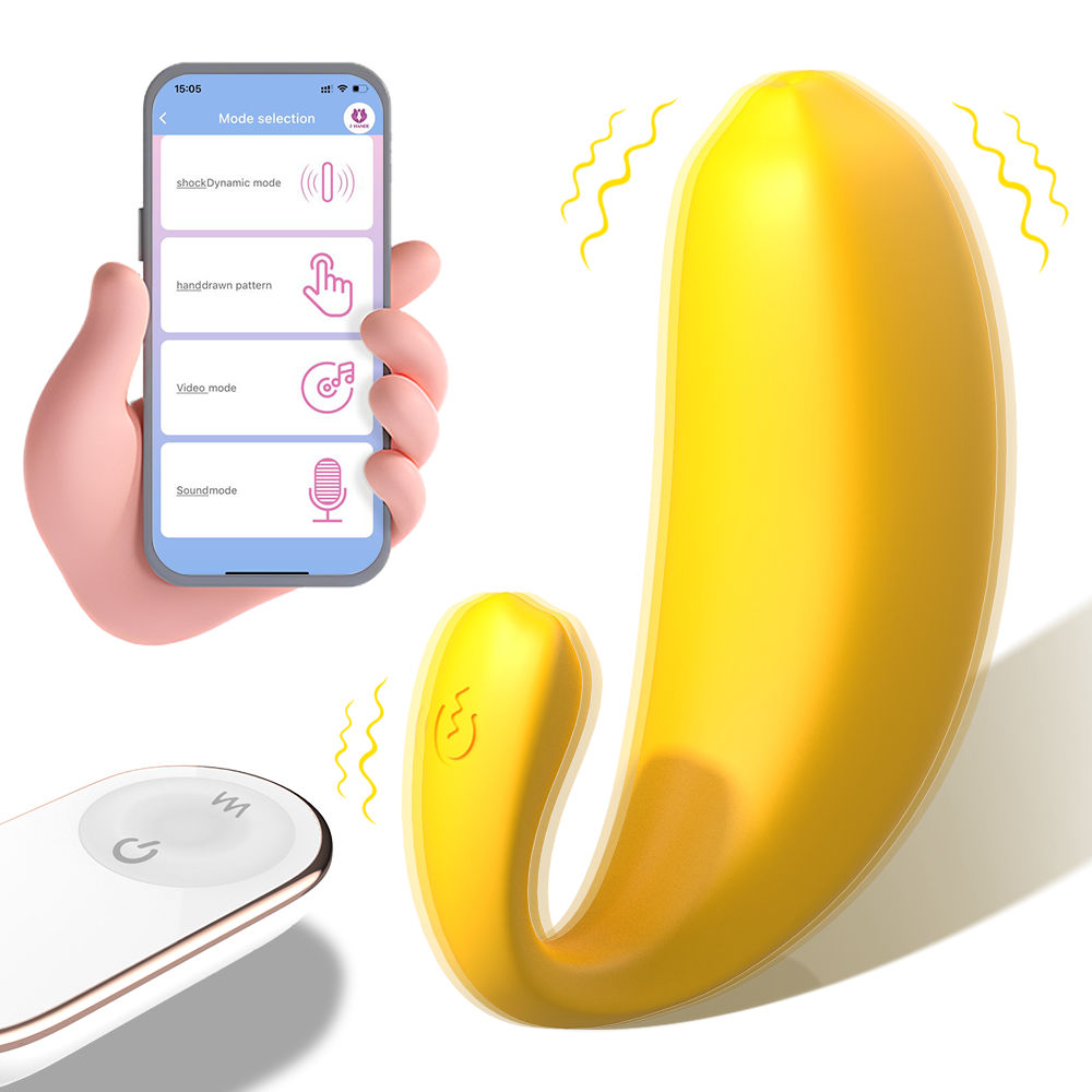 Banana App Telefon Kontrollü Şarjlı G Nokta ve Klitoris Uyarıcı 2 in 1 Giyilebilir Mini Vibratör - tdmarketim.com