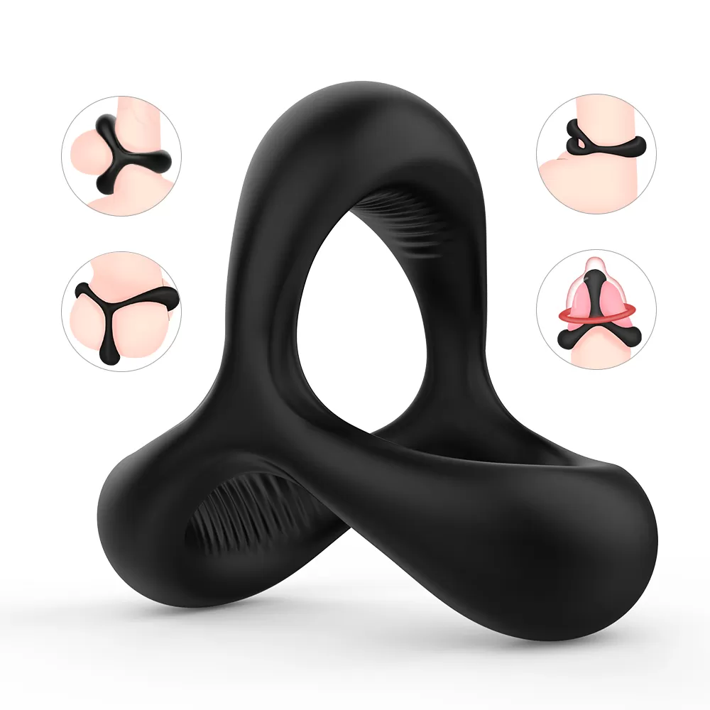 Black Rider Ereksiyon Artırıcı Çok Esnek Silikon Testis Halkalı Penis Yüzüğü - tdmarketim.com