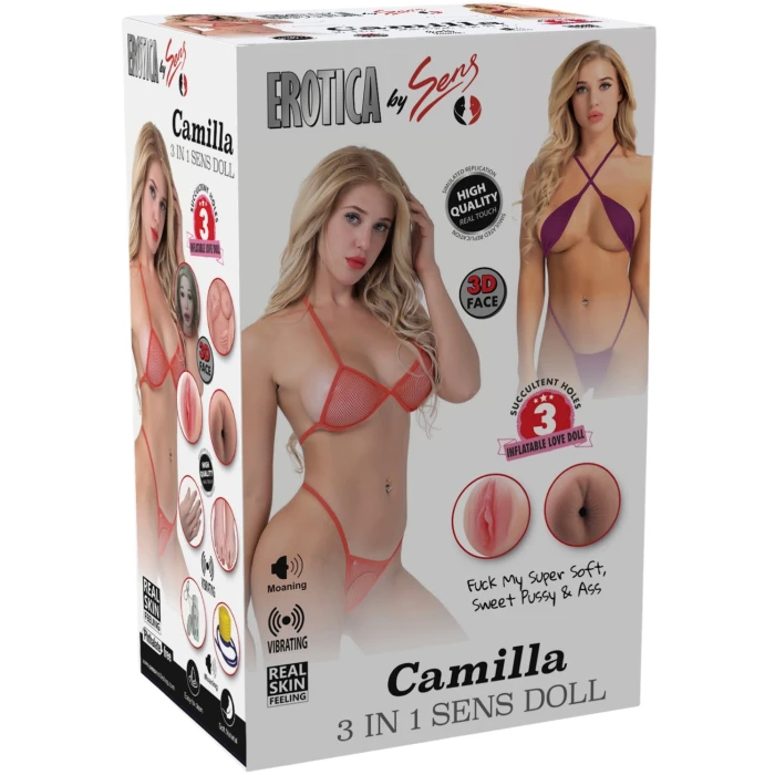 Camilla Sarışın Profesyonel Şişme Manken – Sesli ve Titreşimli, Et Dokulu, El Ayak Göğüs Vajina Anüs - tdmarketim.com