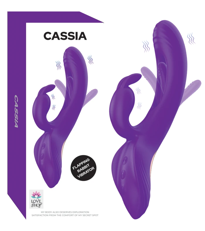 Cassia Klitoris Uyarıcılı Vibratör 3 Motorlu 7 Modlu USB Şarjlı - Mor - tdmarketim.com