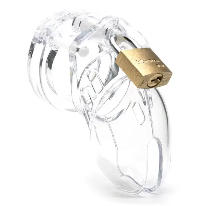 CB6000S Chastity Cock Cage Penis Esaret Kafesi Clear S - tdmarketim.com
