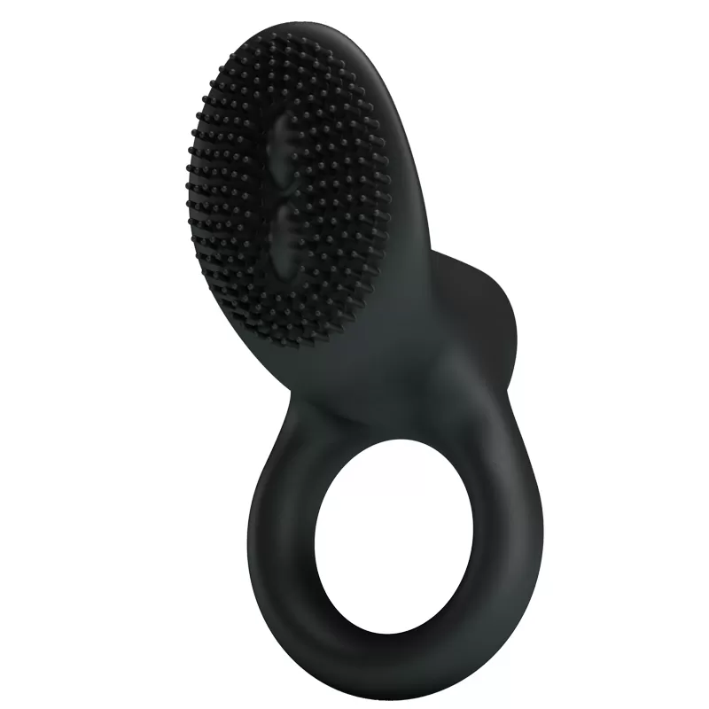 COBRA Klitoris Uyarıcı Titreşimli Silikon Penis Halkası - Siyah - tdmarketim.com