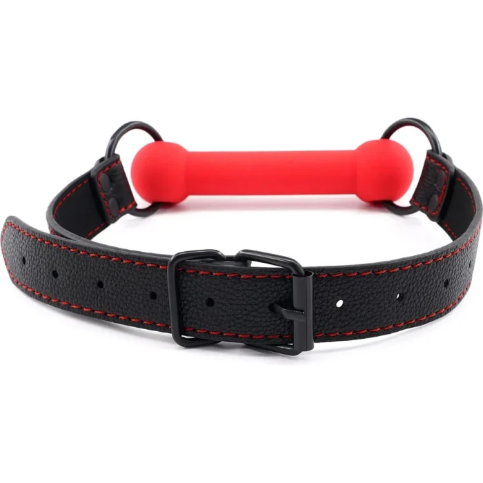 Silikon Isırma Barı Ağız Tıkacı Kırmızı – Deri Kemerli Bondage Bite Bar Gag - tdmarketim.com