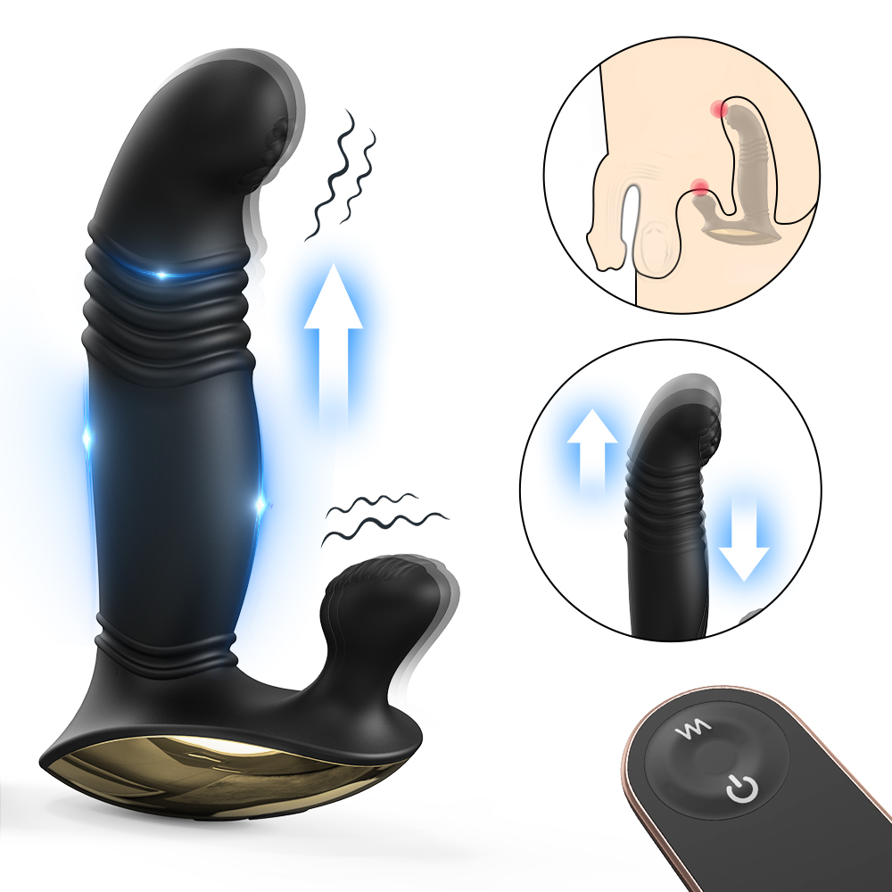 Eye of Horus Rct Şarjlı Kumandalı Perine ve Prostat Uyarıcı İleri Geri Hareketli 2 in 1 Vibratör - tdmarketim.com