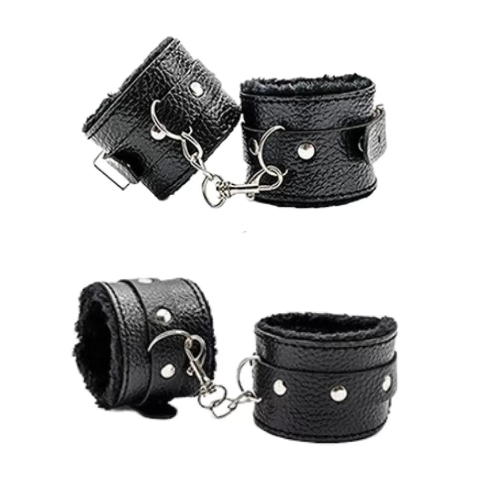 Fetish Beginner El ve Ayak Kelepçesi BDSM Seti - Siyah - tdmarketim.com