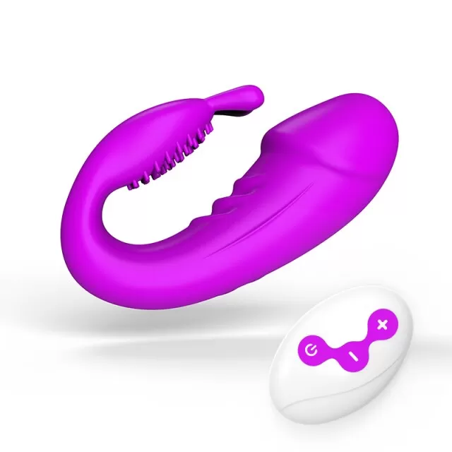 FLIER Kablosuz Kumandalı Şarjlı Giyilebilir 2 in 1 Rabbit Mini Vibratör - tdmarketim.com