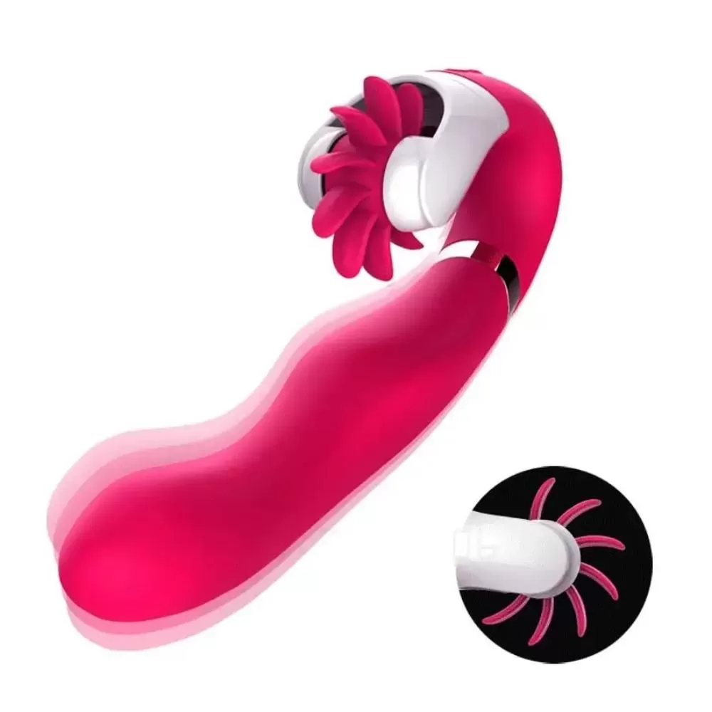 FLIRT Dönebilen Dil Klitoris Uyarıcı ve G-Spot Uyarıcı 2 in 1 Vibratör - tdmarketim.com