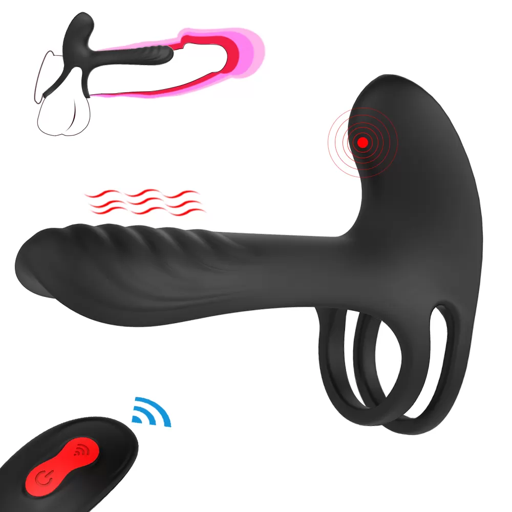 Frank Rct Şarjlı Kumandalı G Nokta ve Klitoris Uyarıcı Vibratör Testis Halkalı Titreşimli Penis Yüzüğü - tdmarketim.com