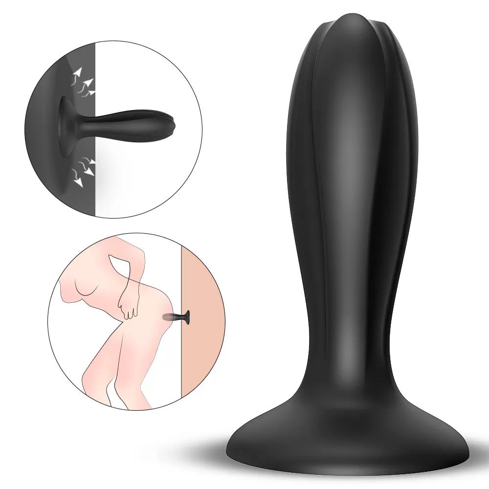 GENE Güçlü Vantuzlu Dong Silikon Anal Plug - tdmarketim.com