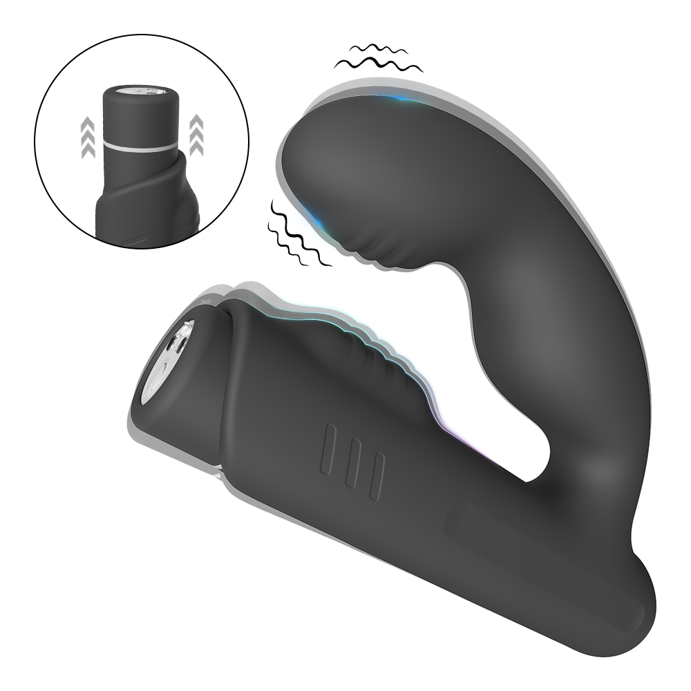 Gladiator Şarjlı Çıkarılabilir Bullet Motorlu 2 in 1 Perine ve Prostat Uyarıcı Vibratör - tdmarketim.com