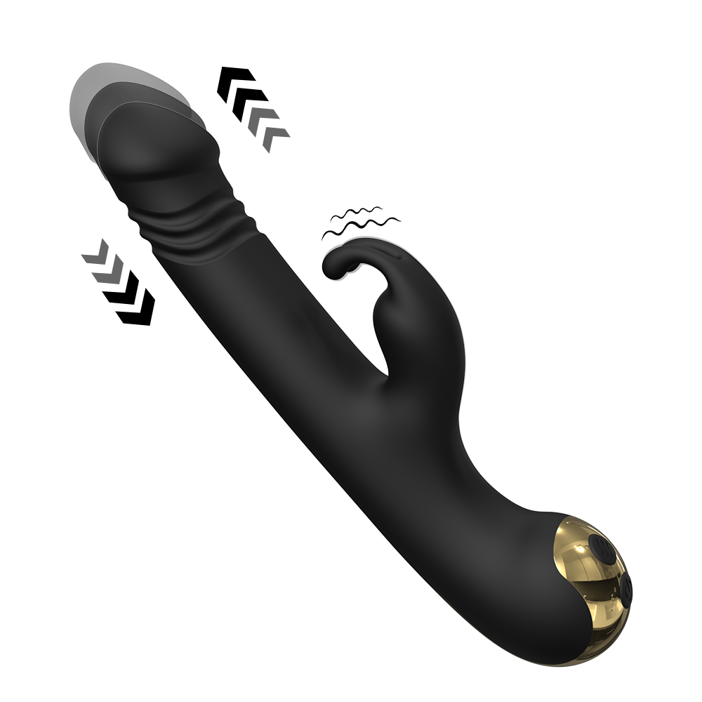 Happy Rabbit Şarjlı İleri Geri Hareketli Klitoris ve G Nokta Uyarıcı 2 in 1 Rabbit Vibratör - tdmarketim.com