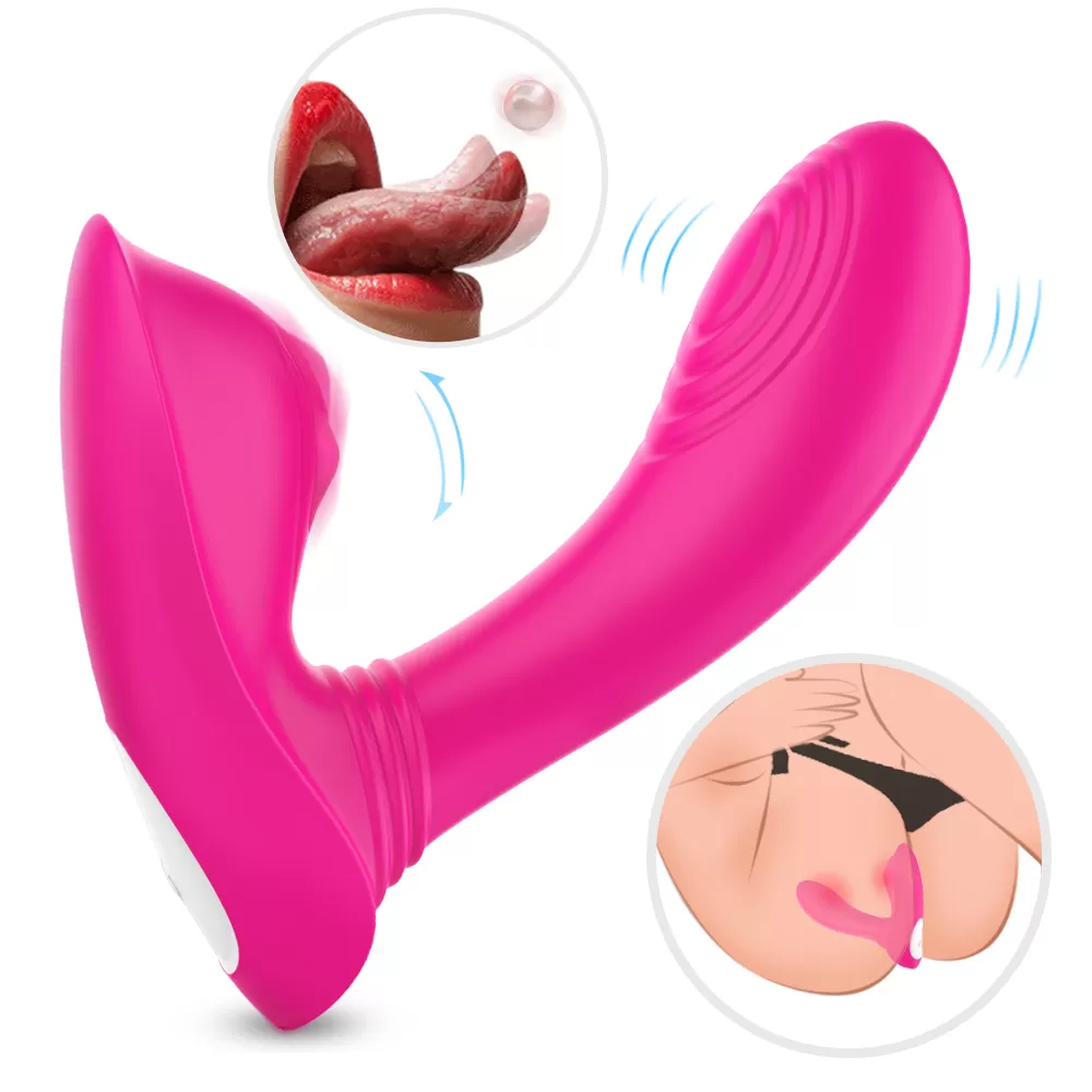 HOUND Klitoris Dil İmitasyonu ve G Spot Uyarıcı Giyilebilir Panty Vibratör - tdmarketim.com