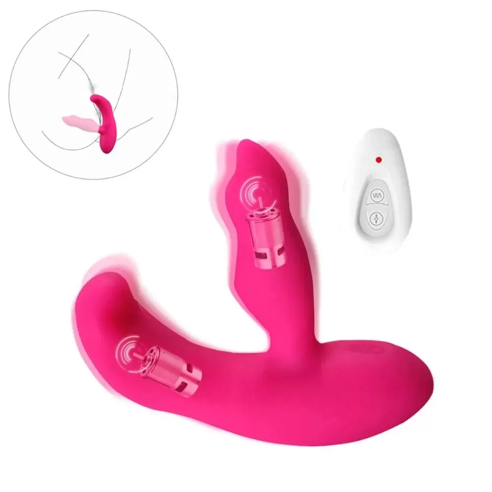 IRMA Kablosuz Kumandalı G-Spot ve Klitoris Uyarıcı 2 in 1 Lay-On Vibratör - tdmarketim.com