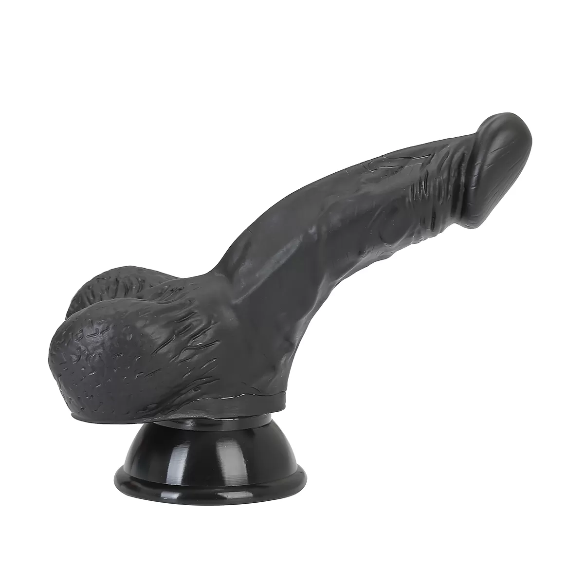 JASON Dildo Gerçekçi Et Dokusunda Eğik Realistik Zenci Penis 17 CM - tdmarketim.com