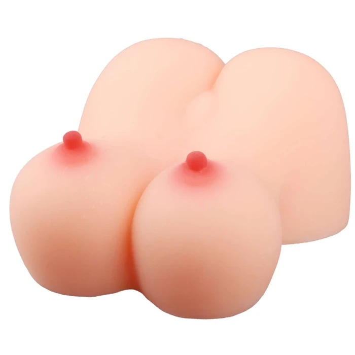 Jessica Anal Vajina Çift Girişli Kalça Göğüs Mastürbatör 2,3 KG – Titreşimli, Isıtmalı, TPE - tdmarketim.com