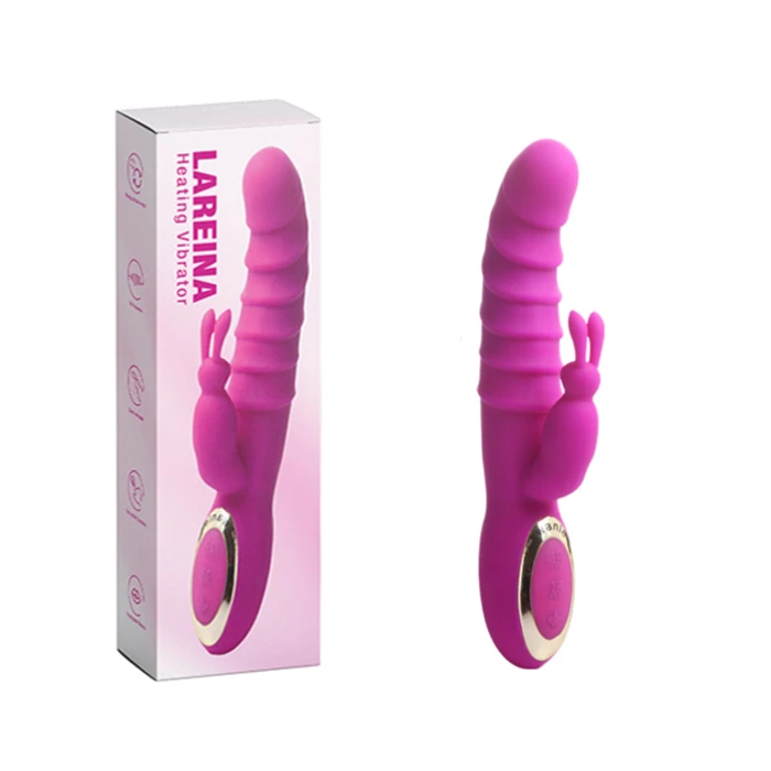 Lareina Tavşan Vibratör Çift Motorlu USB Şarjlı - Mor - tdmarketim.com