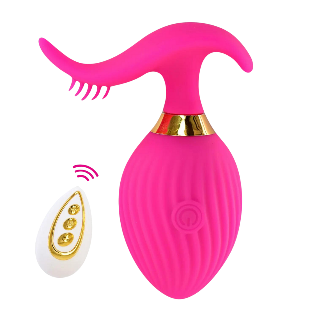 LUMINOUS Vibrating Egg Kablosuz Kumandalı Klitoris ve Vajina Uyarıcı 2 in 1 Vibratör - tdmarketim.com