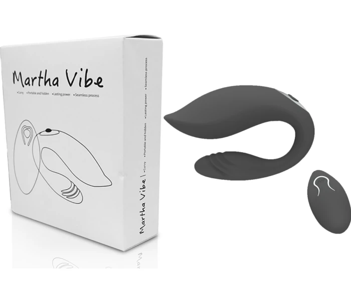 Martha We Vibe Vibratör Uzaktan Kumandalı Çift Motorlu - Siyah - tdmarketim.com