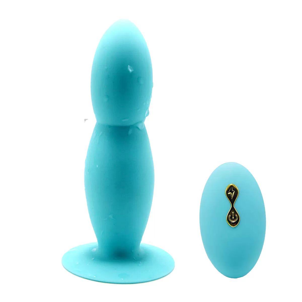 MOLOVE Kablosuz Kumandalı Boğumlu Vantuzlu Silikon Anal Plug Vibratör - tdmarketim.com