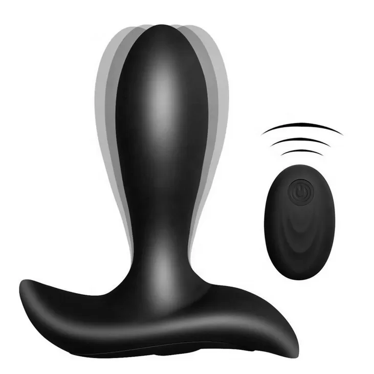 MUJER Şarjlı Kablosuz Kumandalı Güçlü Titreşimli Anal Plug Vibratör - tdmarketim.com