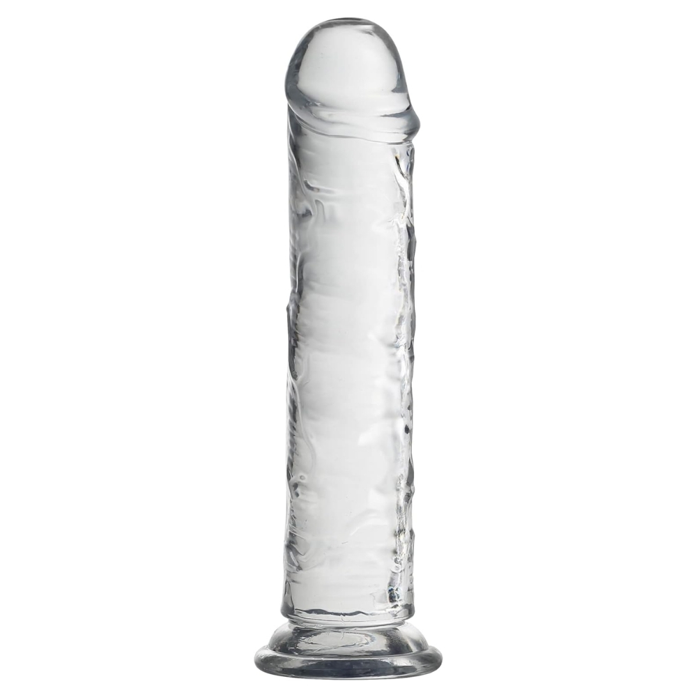 MYST COLOR Dildo Realistik Jel Dokuda Testissiz Ultra Yumuşak Şeffaf Yapay Penis 20 CM - tdmarketim.com