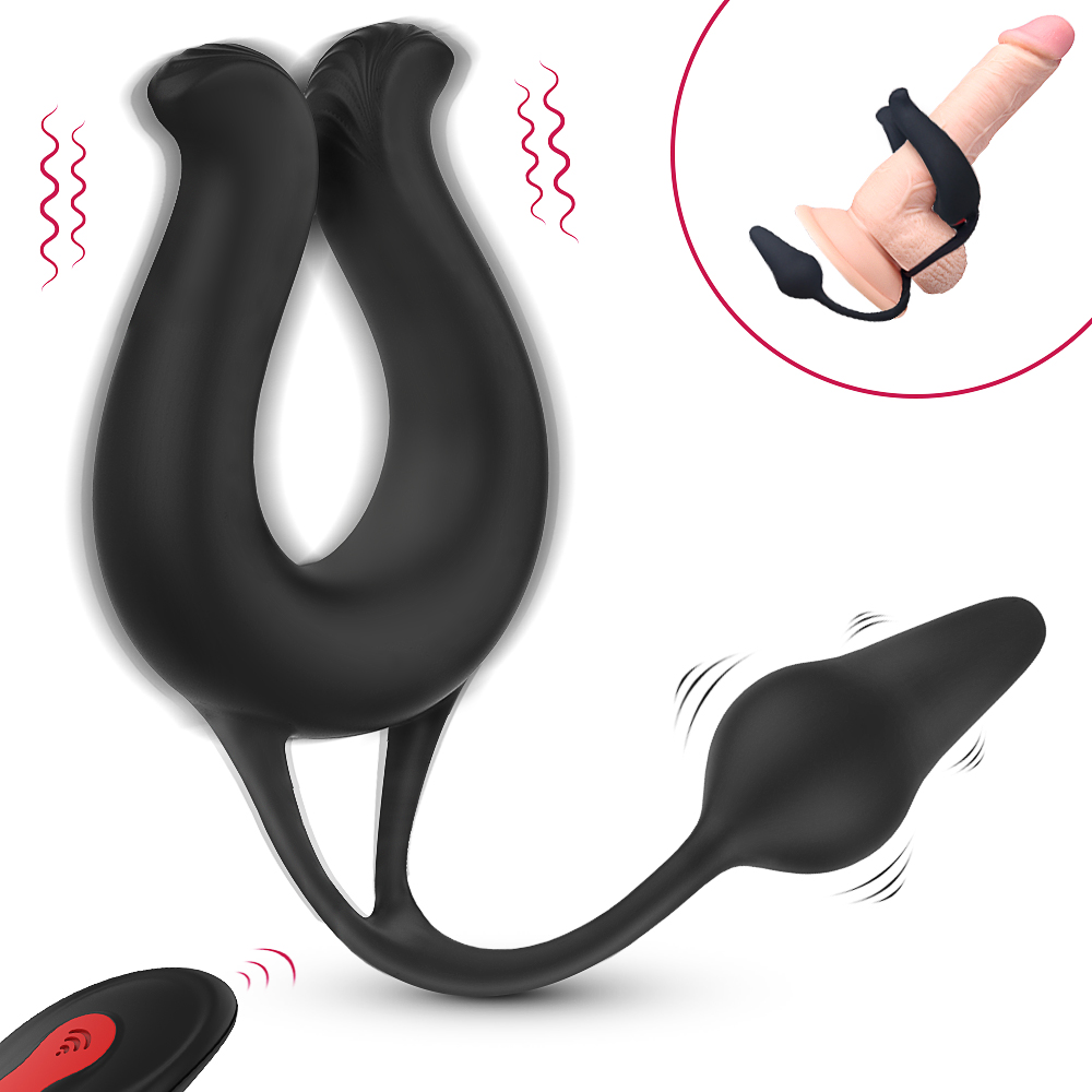 Nicole Rct Şarjlı Kablosuz Kumandalı Klitoris Uyarıcı ve Prostat Masaj Vibratörü Penis Yüzüğü - tdmarketim.com