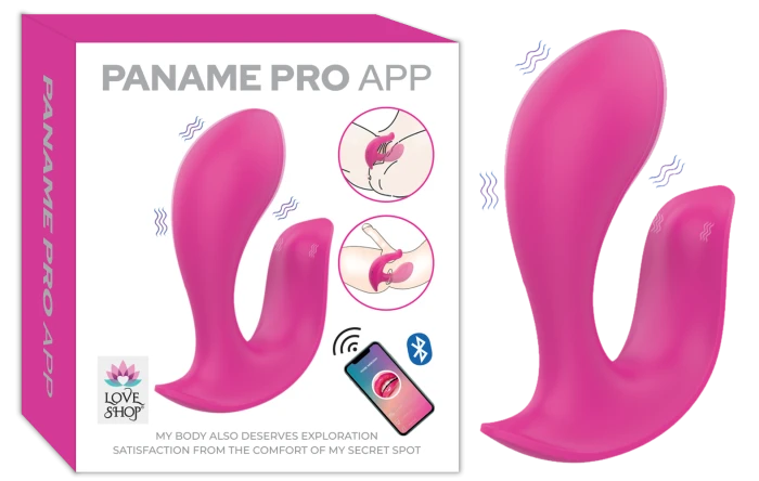 Paname Pro Vibratör Telefon Uygulamalı Çift Motorlu 12 Modlu - Pembe - tdmarketim.com
