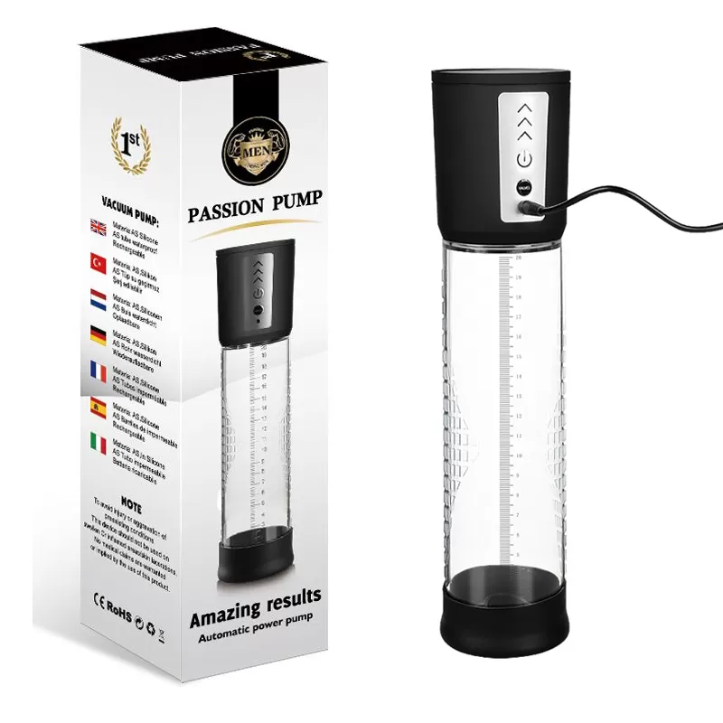 Passion Pump Şarjlı Otomatik 3 Hız Modlu Penis Pompası - tdmarketim.com