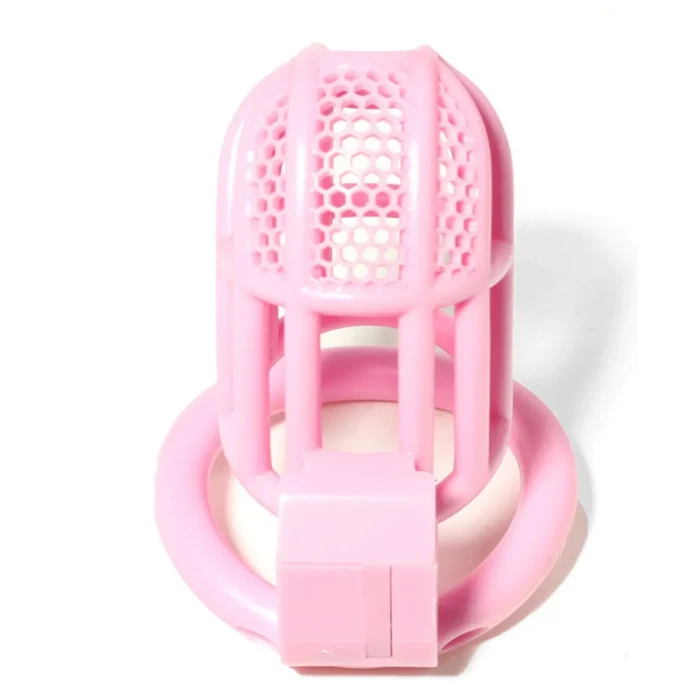 Plastik Penis Kilidi Pembe – Küçük Boy Erkek Bekaret Kafesi Chastity Cock Cage - tdmarketim.com