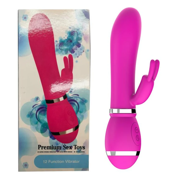 Premium Sex Toys Tavşan Vibratör Çift Motorlu Silikon - Pembe - tdmarketim.com