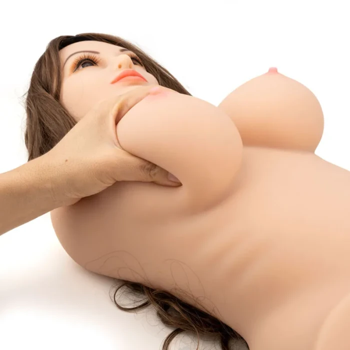 Julie Mega Boy Saçlı Realistik Gövde Mastürbatör 11 KG – Oral Anal Vajina 3 Girişli, Isıtmalı, Titreşimli - tdmarketim.com