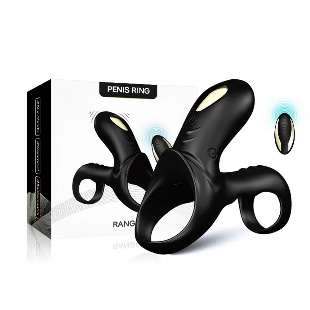 RANGER PRO Klitoris ve G Nokta Uyarıcı Testis ve Penis Halkası - Siyah - tdmarketim.com