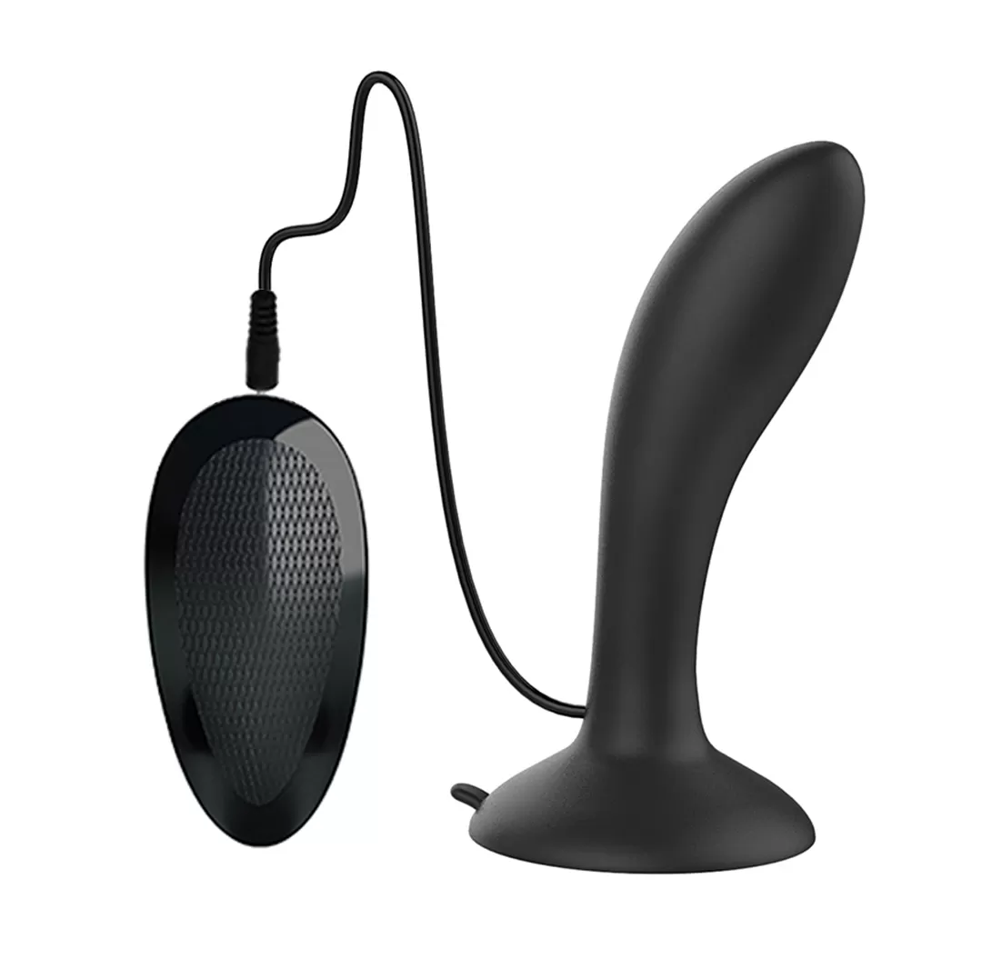 ROX Uzaktan Kumandalı Güçlü Titreşimli Vantuzlu Silikon Anal Plug Vibratör - tdmarketim.com
