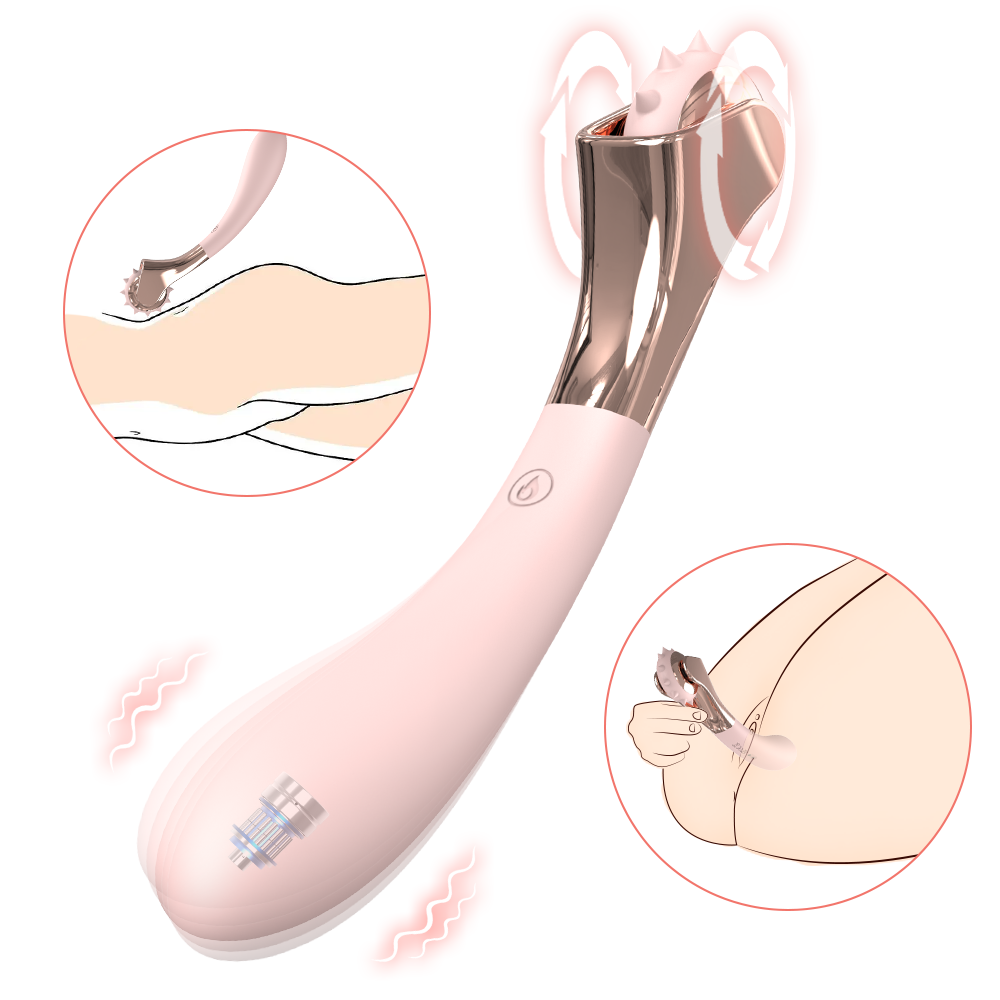 Seductive Wheel Şarjlı Çift Uçlu Kullanım G Nokta Uyarıcı 2 in 1 Gıdıklayıcı Masaj Vibratörü - tdmarketim.com