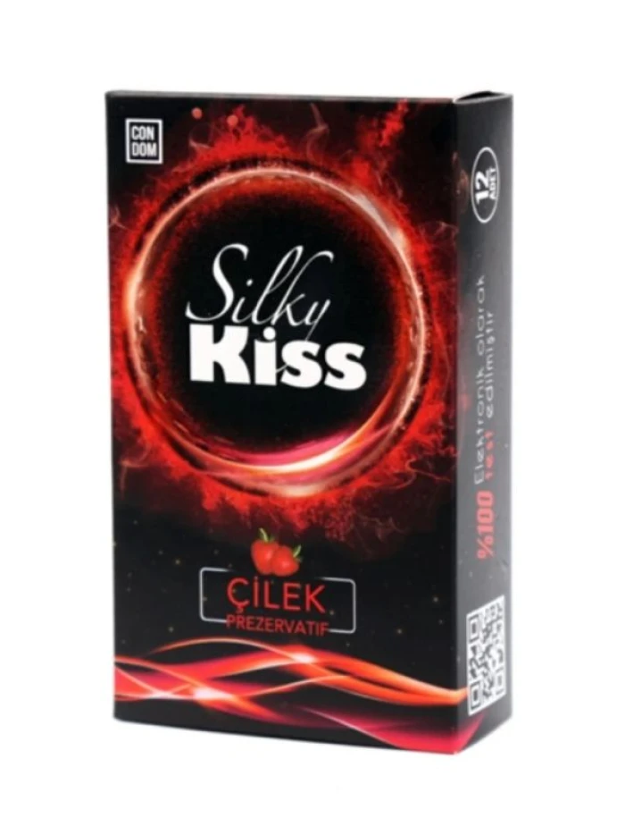 Silky Kiss Çilek Aromalı Prezervatif - 100 Doğal ve Güvenli Koruma - tdmarketim.com