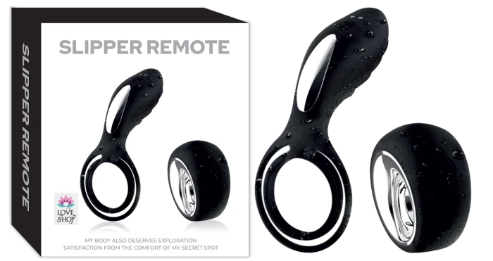 Slipper Remote Titreşimli Penis Halkası Uzaktan Kumandalı - Mor - tdmarketim.com